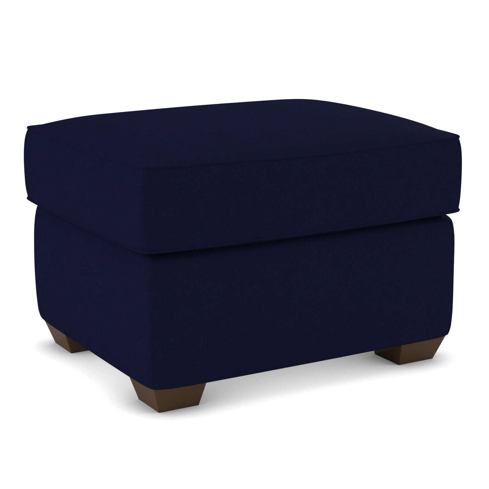Gemi 29" Ottoman, Bella Ink Blue Performance Velvet