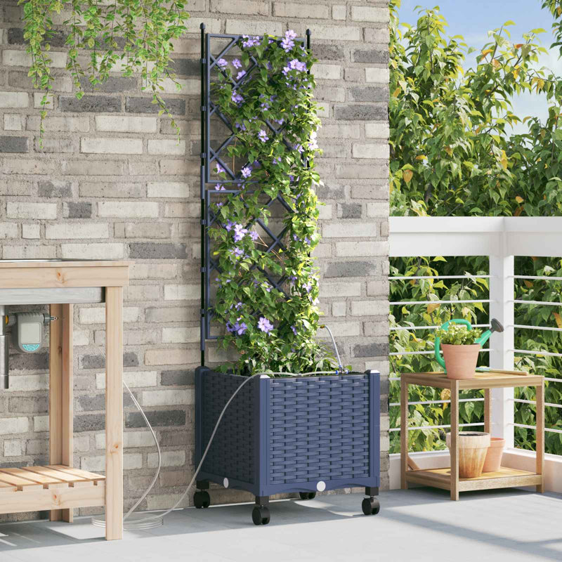 Outdoor Planter, 148cm H x 40cm W x 40cm D, Grey
