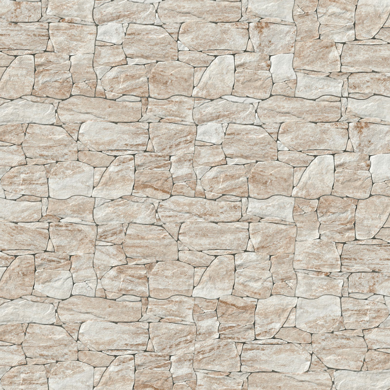 Caldera Roques 13" x 25" Porcelain Stone Look Wall & Floor Tile, Beige