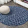 Kateshia Moroccan HYPE Boho Vintage Diamond Blue/White Rug