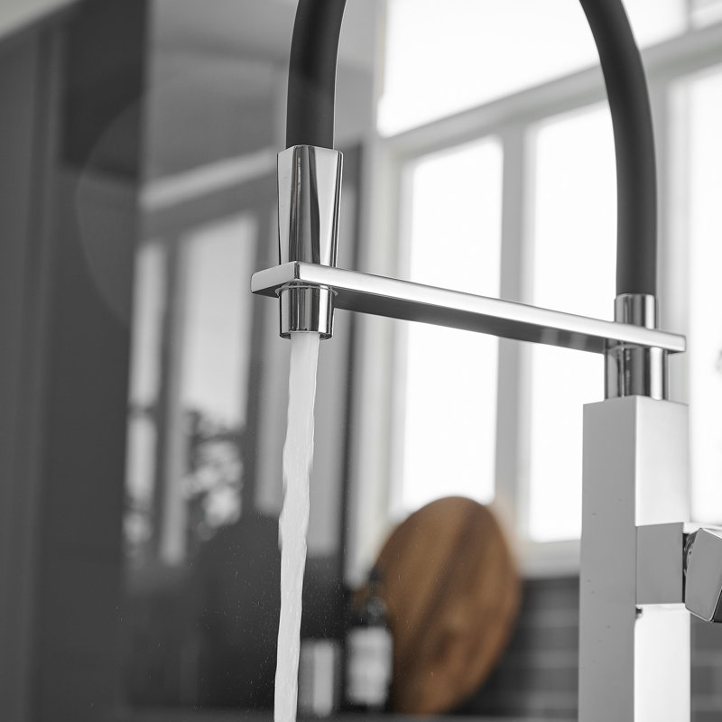 Robinet de cuisine monocommande à bec rétractable