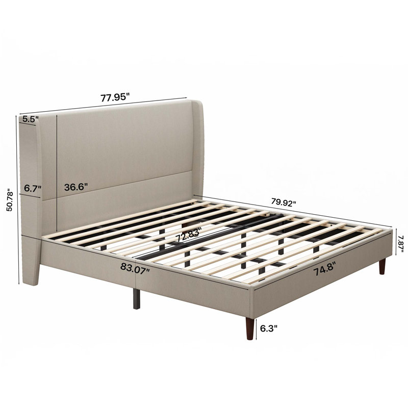 High Headboard Platform Bed