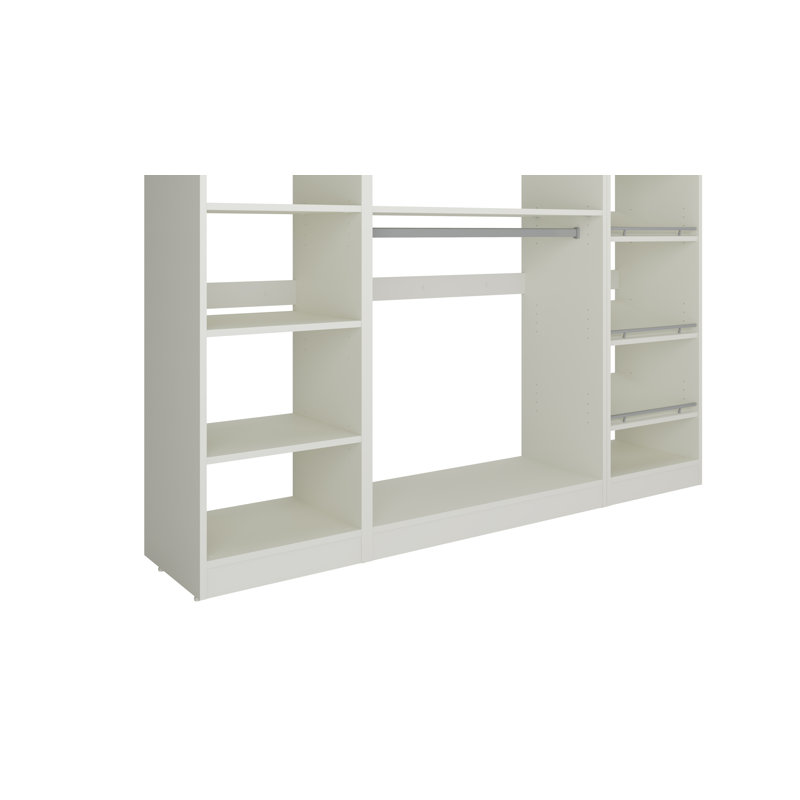 Ensembles de rangement pour garde-robe 18/36/18 po, H 84 po x l 72 po x P 16 po, Blanc