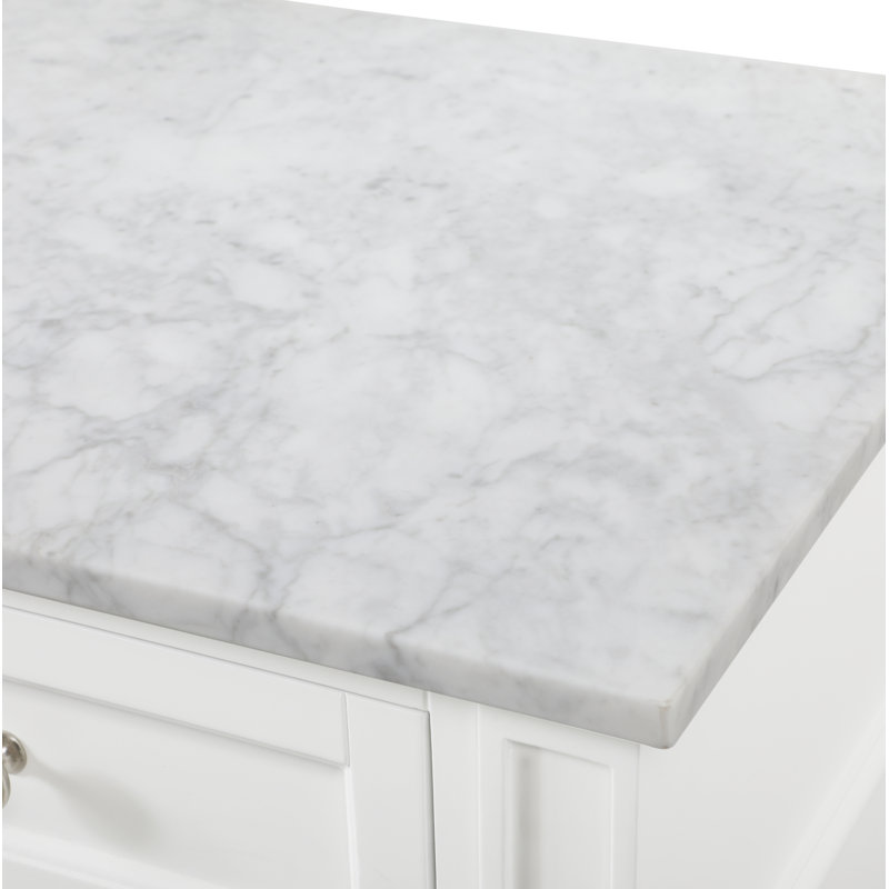 Ensemble de meuble-lavabo simple 60 "Rivers, Blanc