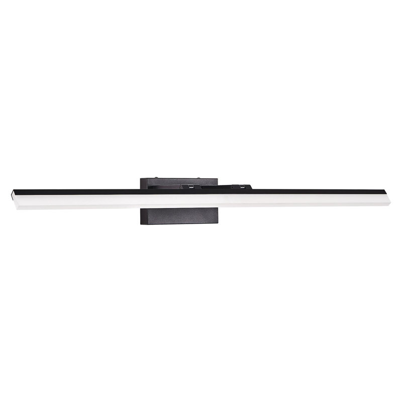 Luminaire de salle de bain moderne à DEL de 39 po - Élégante applique murale en métal noir pour les miroirs, les vestiaires ou les zones de coiffeuse