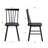 17" Wide Modern Farmhouse Solid Wood Windsor Back Dining Chair