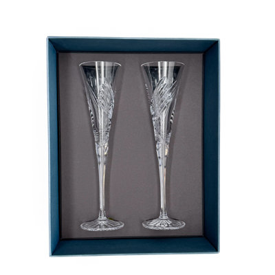 Waterford 1058206 Wedding Wishes Beginnings Toasting Flute, 4.5oz, Set of 2