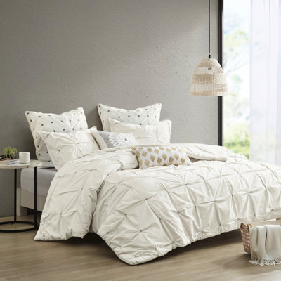 Housse de couette élastique en coton brodé pour très grand et très grand lit, très élégante avec un coin brodé