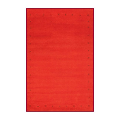 Tapis de zone orange contemporaine