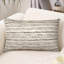 Housse de coussin rayée en mélange de coton