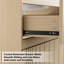 Base de meuble-lavabo mural 24 po seulement, armoire flottante Wood Tune