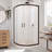 Prime 38" W x 38" D x 74.75" H Round Sliding Shower Enclosure with Base Included-500018591-500018586