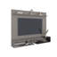 Panneau de télévision flottant 65 "Aurevon - Meuble audio-vidéo moderne avec tablettes de rangement-129160004