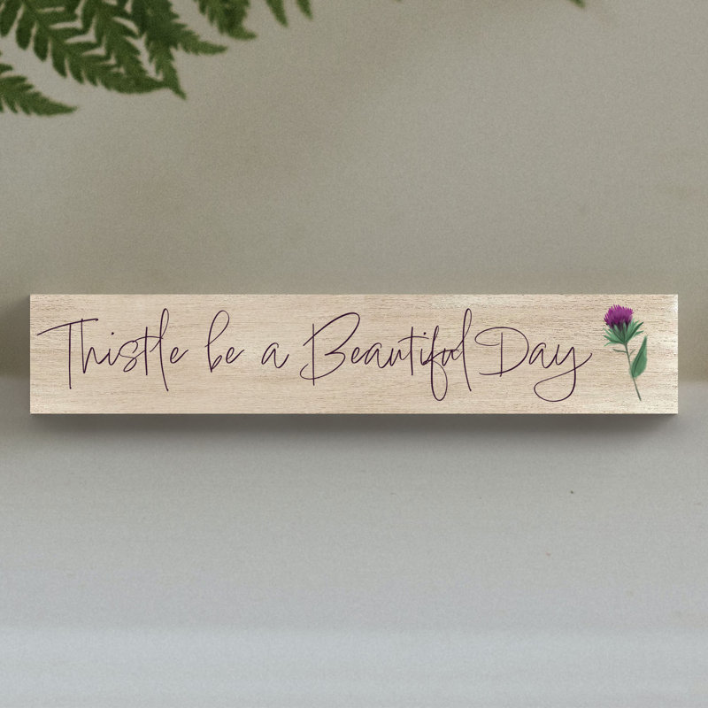 Kana Landscape & Nature Decorative Plaque / Box Sign, Oak