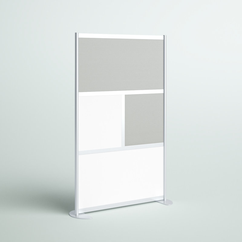 Cloisons de bureau modernes 4 panneaux Orrie, Blanc, Standard