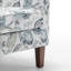 Fauteuil en mélange de polyester à motifs