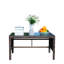 Table basse d'extérieur 1 table basse avec verre trempé transparent