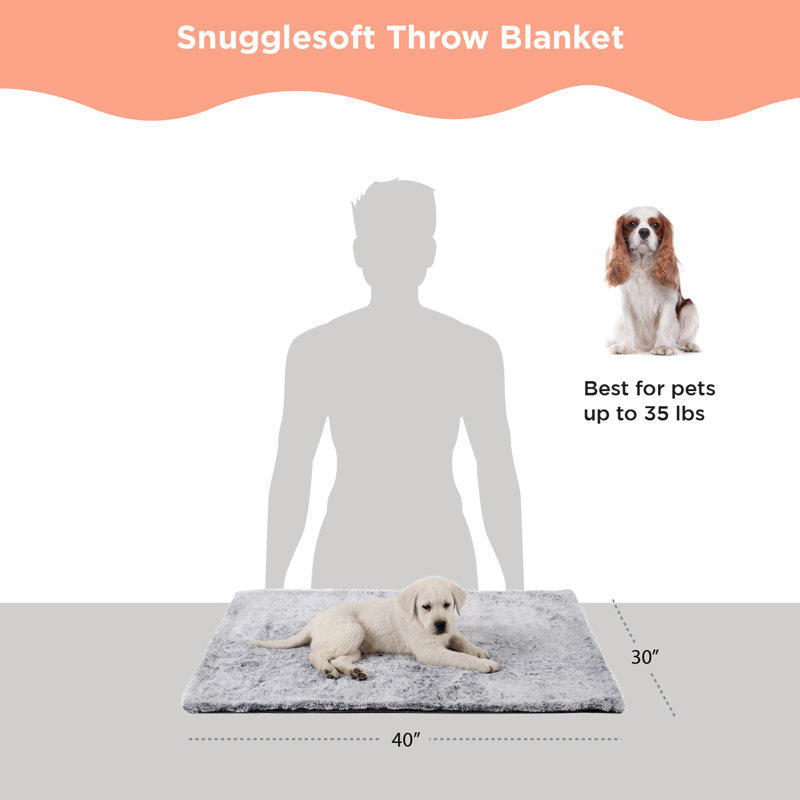 Gray Orthopedic Waterproof Medium Dog Blanket