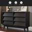 La commode double 6 tiroirs présente un design rétro et biseauté-508136387