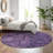 Premium Machine Washable Prisco Eggplant Rug-595361934