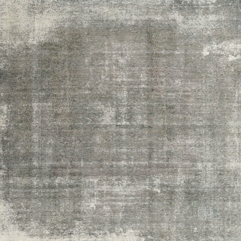 Tapis gris / noir, Carré 3 pi