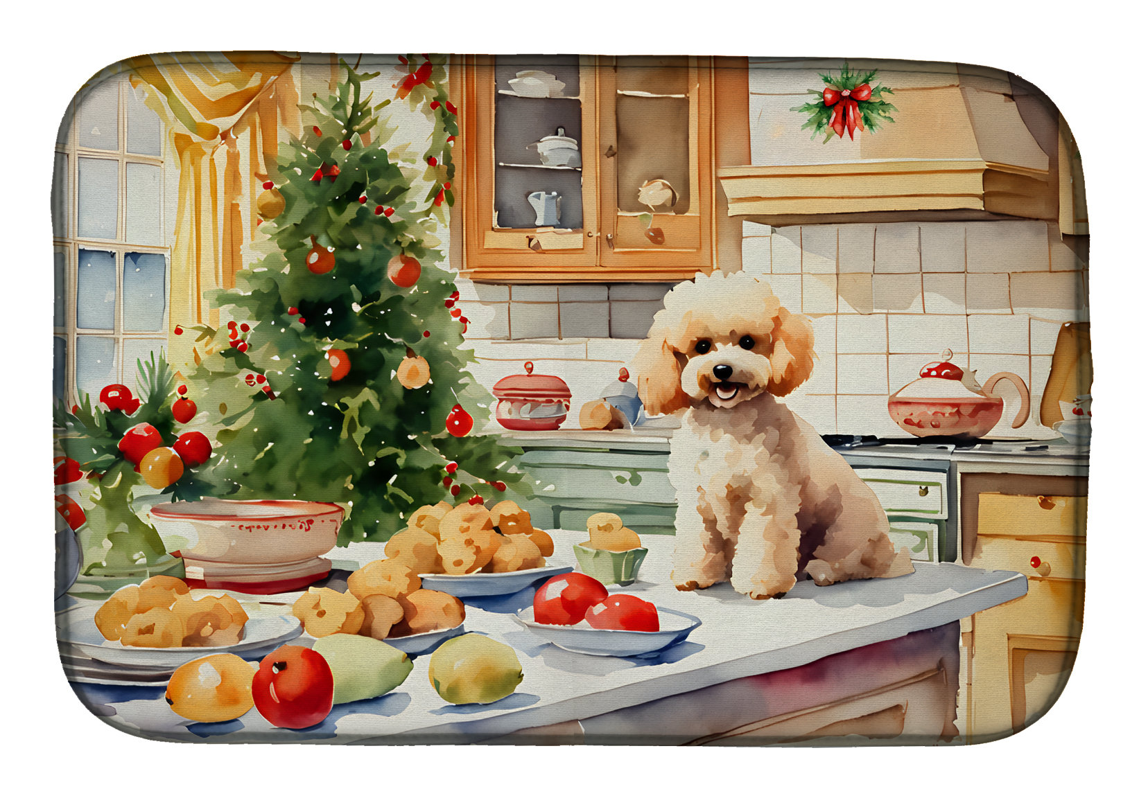 Christmas Dish Mat 