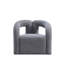 Fauteuil demi-tonneau gris Darian-1133880072