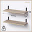 Ensemble de 2 tablettes en bois rustique