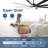 72 Inch Industrial DC Motor Ceiling Fan With Light