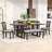 6-Piece Dining Table Set with Upholstered Chair and Bench-249016289-249016290