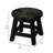 Carved Wooden Step Stool, Floral, Natural-828376813