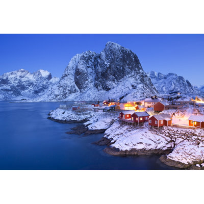 Lofoten At Dawn by Sara_winter - Wrapped Canvas Print