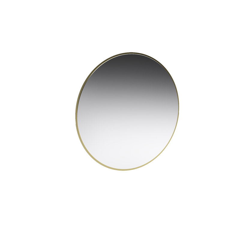 Ashaun Flat Wall Mirror, Gold