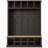 Farmhouse Wooden Style 78''H Modern Hall Tree with Wide Storage Seating Bench, Entryway Shoe Cabinet with 13 Compartments