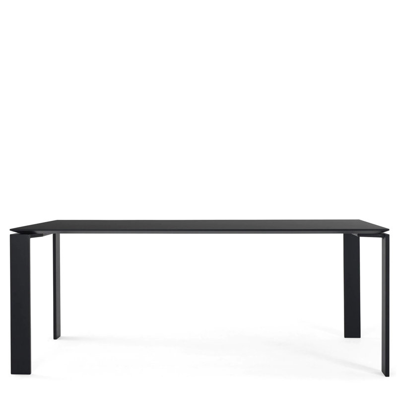 Four Dining Table, Black, 28" H x 75" W x 35" D