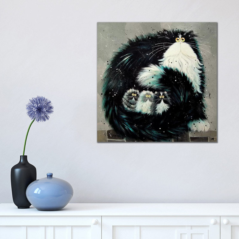 Purrtection by Kim Haskins - Wrapped Canvas Print, 45.72 cm H x 45.72 cm W x 3.175 cm D