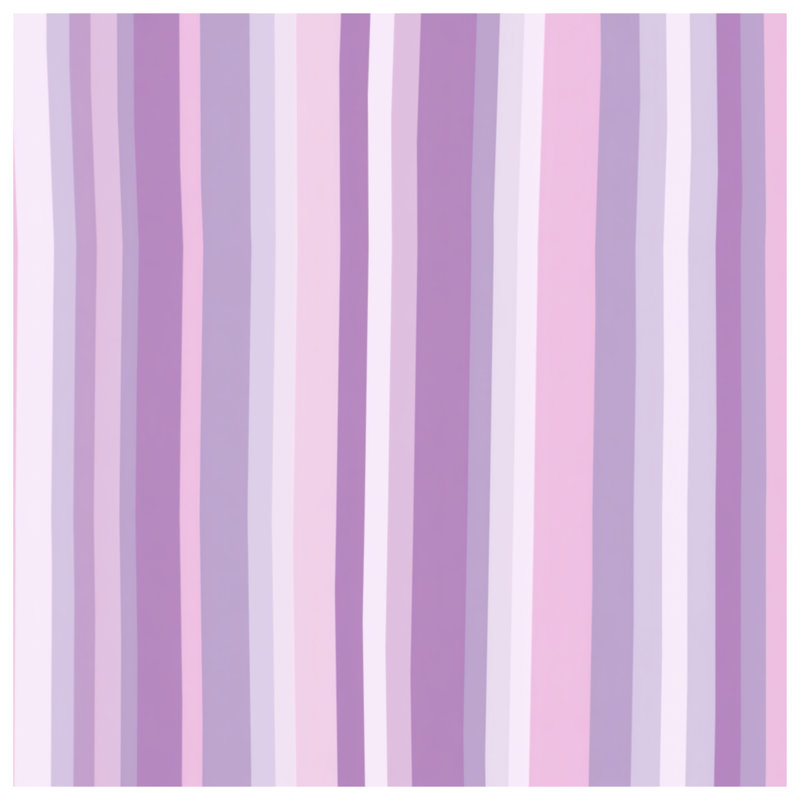 Coussin décoratif à rayures mauves, 14 X 14 pouces