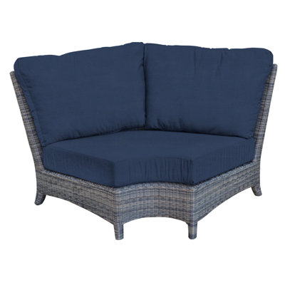 Bella Wicker Outdoor Sectional Corner Chair