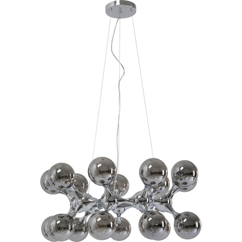 Pendant Lamp Atomic Balls 74cm, Chrome, 18