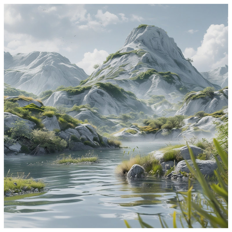 Tapis de bain Mountain River, L 34 po x L 21 po