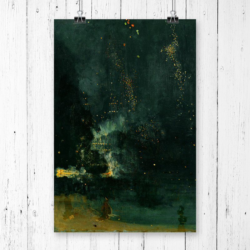 James Abbott McNeill Whistler - No Frame Painting, 42 x 29.7cm