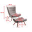 Bertita Upholstered Armless With Footstool-675378393