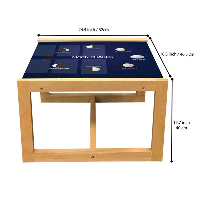 Irland Sled Coffee Table, 62cm H x 46cm W x 40cm D