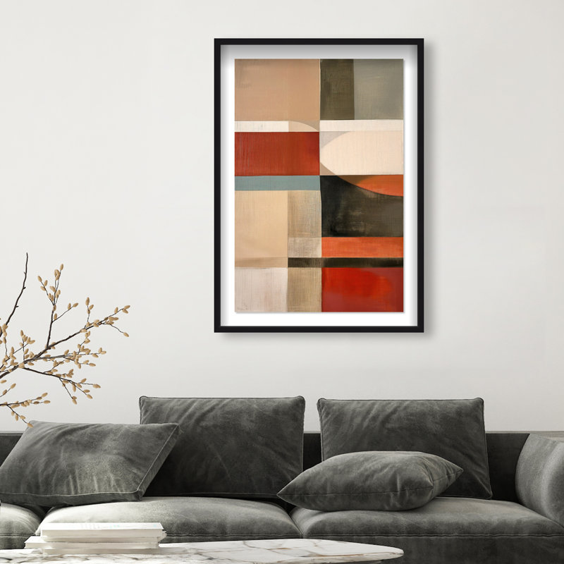 Pattern Pulse II Shadowbox Abstract Print by Oliver Gal, Black Frame, 10 x 15, 46.5"H x 31.5"W, Black Frame