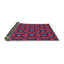 Rouge géométrique/Tapis décoratif bleu-1898118726