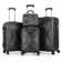 4 PCS Hardside Luggage Suitcase Set with 360° Wheels Integrated TSA Lock, 12”20"24"28" Luggage
