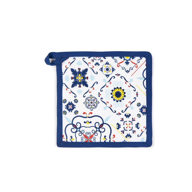 Excelsa Vietri Geometric Cotton Potholder