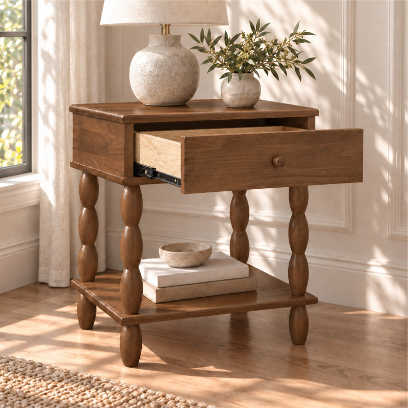 Table de chevet Eloise, Walnut