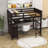 Dorie Kids 6 Drawers Wooden Loft Bed With Desk and Shelves-920519153-920519154