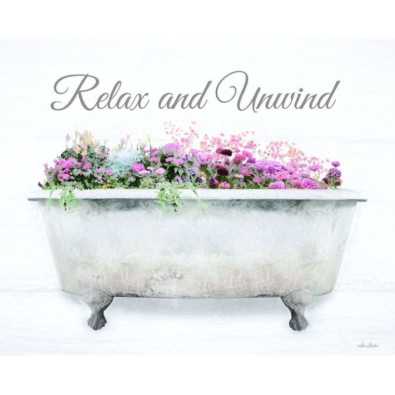 " Relax & Unwind ", 12" H x 16" W